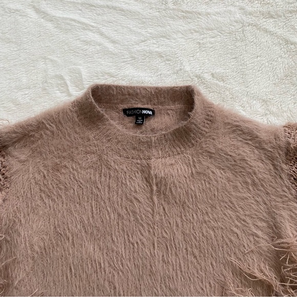 FASHIONNOVA | Cloudy skies fuzzy sweater - pink - Picture 6 of 7